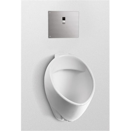Toto TOTO UT105UVG-01 Compact Wall Mounted Urinal W 34 Back Sput Inlet SanaGloss UT105UVG#01